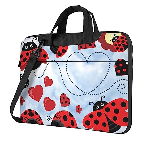 Sacoche pour ordinateur portable VACSAX - Porte-documents à motif coccinelle pour le travail