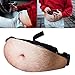 Dad Bag Unisex Fanny Fake Belly Pack with Zipper Adjustable Belt Waist
