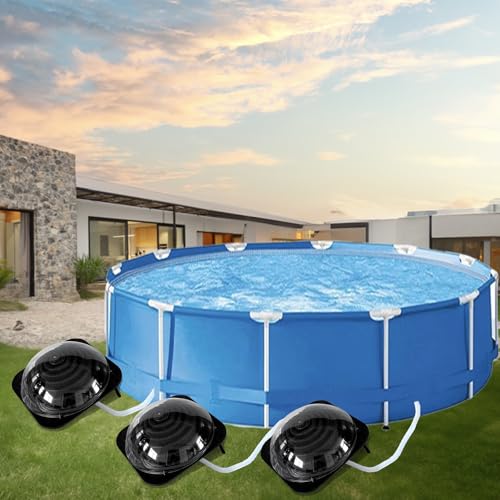 Julymoda Solar Dome Swimming Pool Heater,Solar Swimming Pool Heater Above Ground, Swimming Pool Heating System,Inground Pool Warmer Equipment with Hose Connector for Home Garden Outdoor by Julymoda - Used condition - Image 7