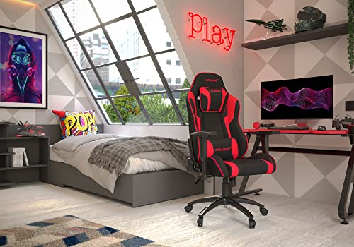 Core EXSE Sedia da Gioco, Tessuto/Finta Pelle, Rosso, Normale - Sedia gaming - Immagine 4