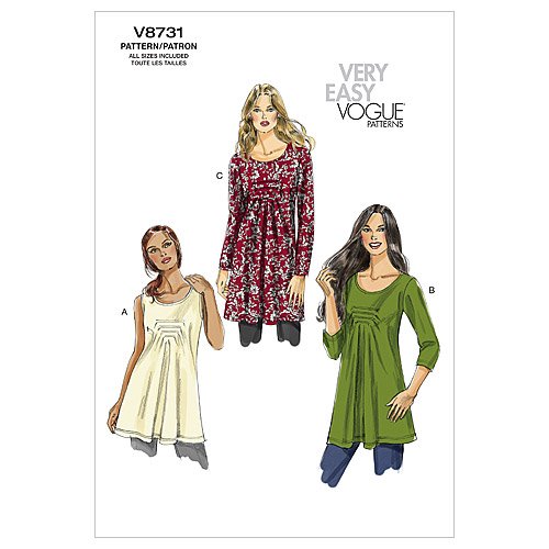 VOGUE PATTERNS V8731 Misses' Top and Tunic