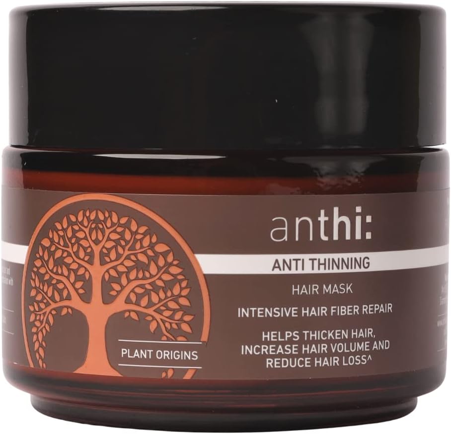 anthi: Anti-Hair Thinning Unscented Mask, Hair Thickening And Volume Boosting, Sulphate And Paraben Free, Plant-Origins Hair Mask For Thinning Hair, 100 G,1 Count