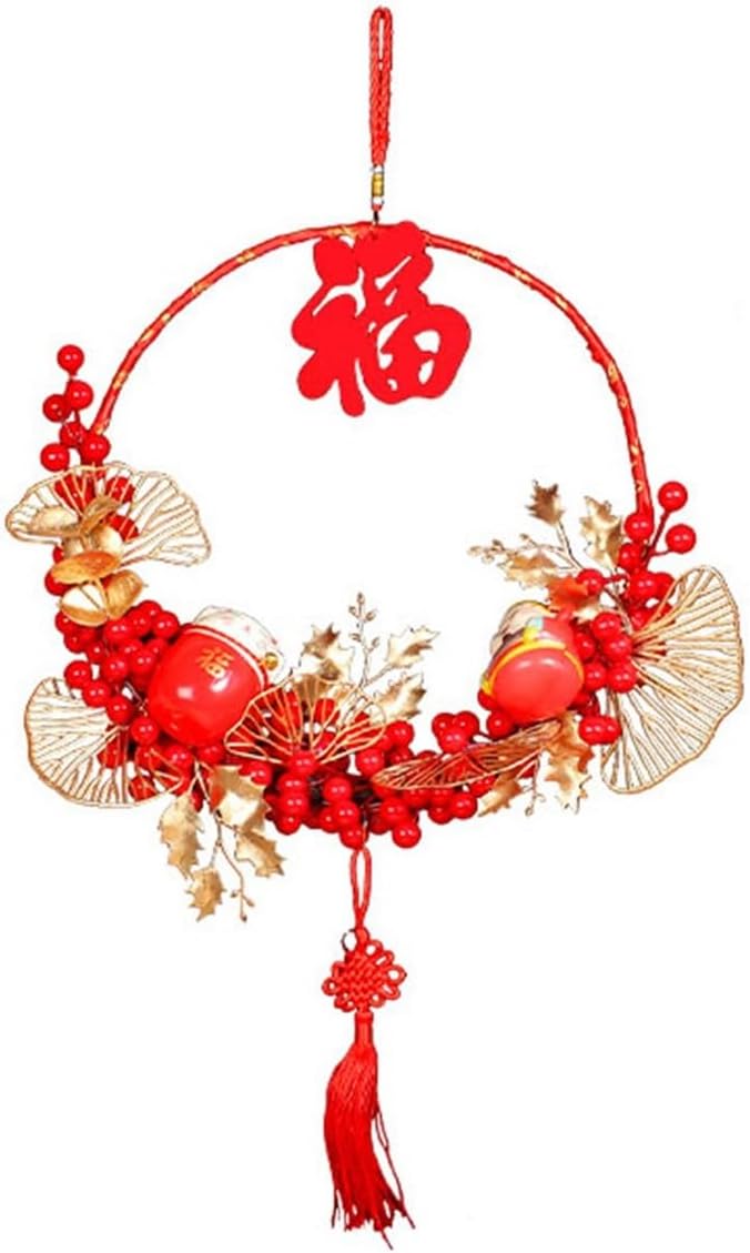 Spring Festival Decoration Hanging New Year Home Festive Garland Living Room Fu Character Door Pendant