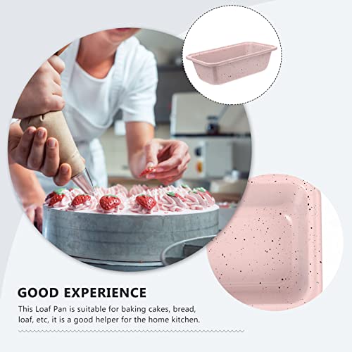 Upkoch Toast Baking Nonstick Loaf Pan Bread Pan Bread Baking Non-Stick Toast Pans For Oven Baking (Pink) #TOP7