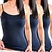 Produktbild HERMKO 1560 3er Pack Damen Träger Top aus 100% Bio-Baumwolle, Farbe:Marine, Größe:44/46 (L)