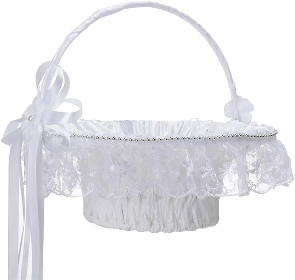 Wedding Hand Flower Basket Girl 1pc Party Decoration Candy Storage Box Portable Tote