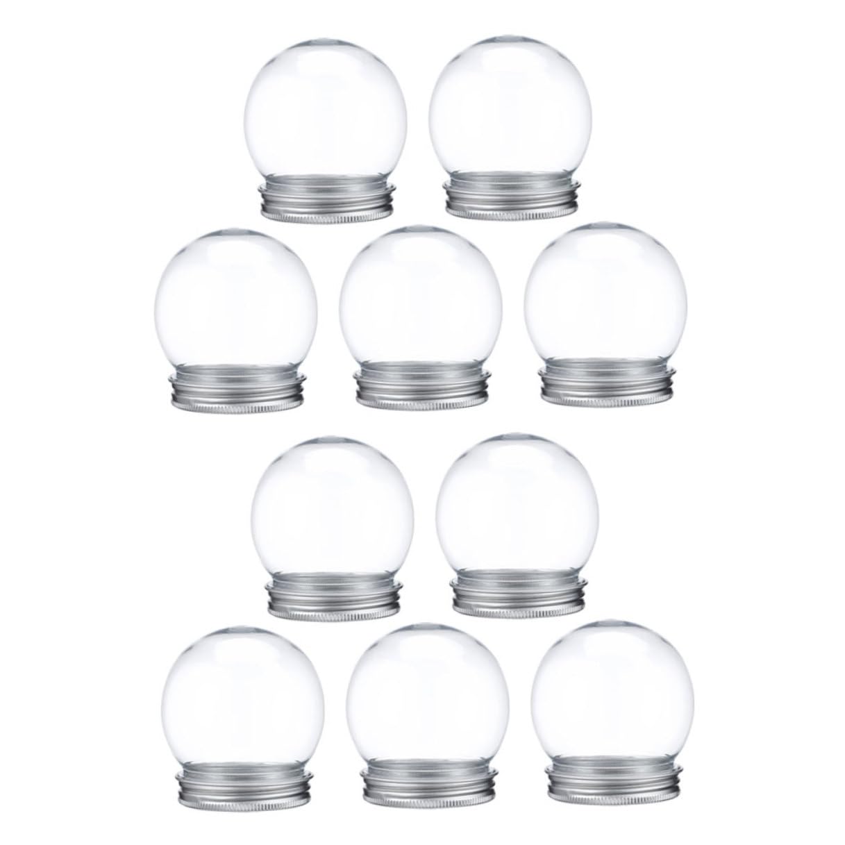 Bolas de nieve rellenables para manualidades navideñas ARTSEWPLY, botes transparentes de fiesta
