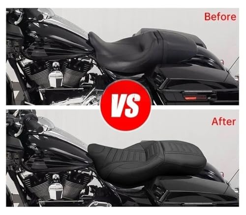 Asiento doble de motocicleta Touring para solucionar los dolores de espalda 4