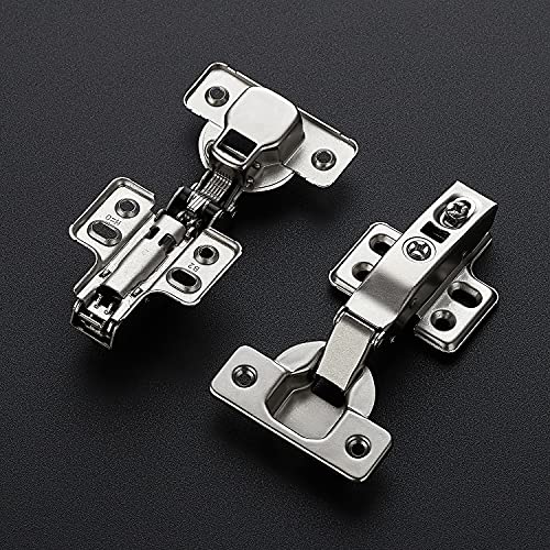 Image of Ravinte 20 Pack 10 Pairs European Kitchen Cabinet Hinges Soft Close Full Overlay Door Heavy-Duty Frameless Adjustable Concealed Cabinet Cup Hinges