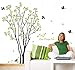 Hanjiming Liściaste drzewo naklejka ścienna sen przedszkole dekoracyjne naklejki drzewo naklejki ścienne winylowe usuwalne tapety tapety tapety dekoracje domu