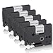 Produktbild 5x Schriftband kompatibel für Brother TZE-231 P-Touch 9500 PC P-Touch 9600 P-Touch 9700PC P-Touch 9800 PCN P-Touch D200 P-Touch D200VP P-Touch D 200 P-Touch D 200VP W-B TZ231 12mm