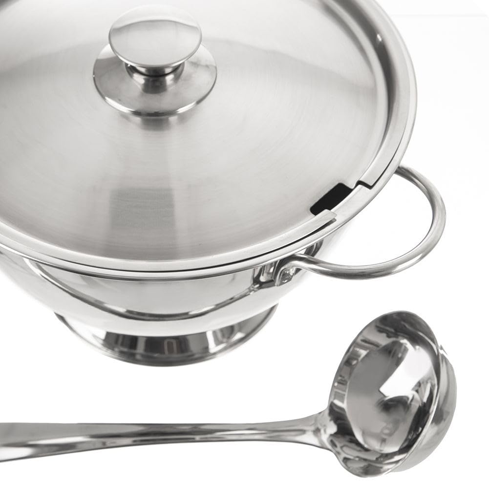 Olla sopera de acero inoxidable, 4,5 L