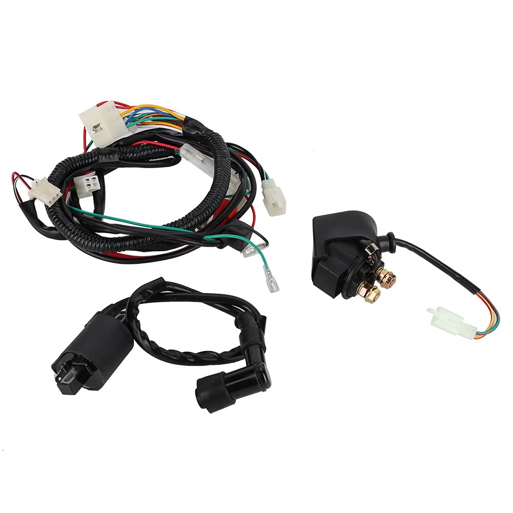 Kit Bobina d'accensione, Kit relè relè CDI Bobina solenoide Cablaggio Completo per Accessorio Quad Quad