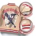 Marvel Superheroes Boys Varsity Bomber Jackets Zip-Up Miles Morales Spider-Man Graphic Print Jacket for Kids Casual Fashion Coats (Brown Size 18/20)
