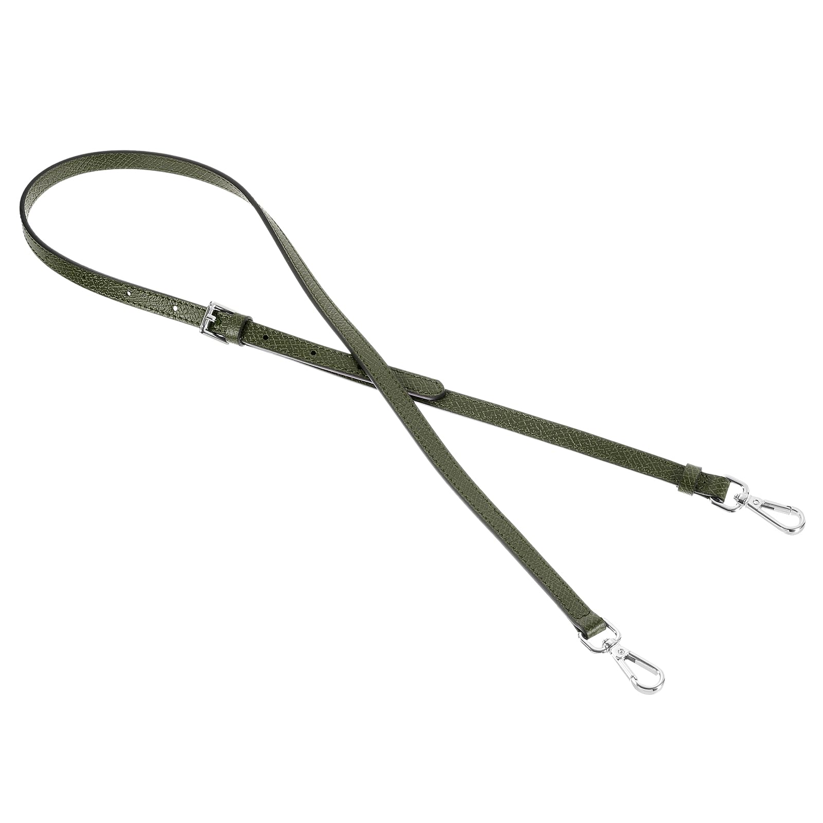 Sangle de sac en cuir véritable vert forêt pour sublimer vos souvenirs