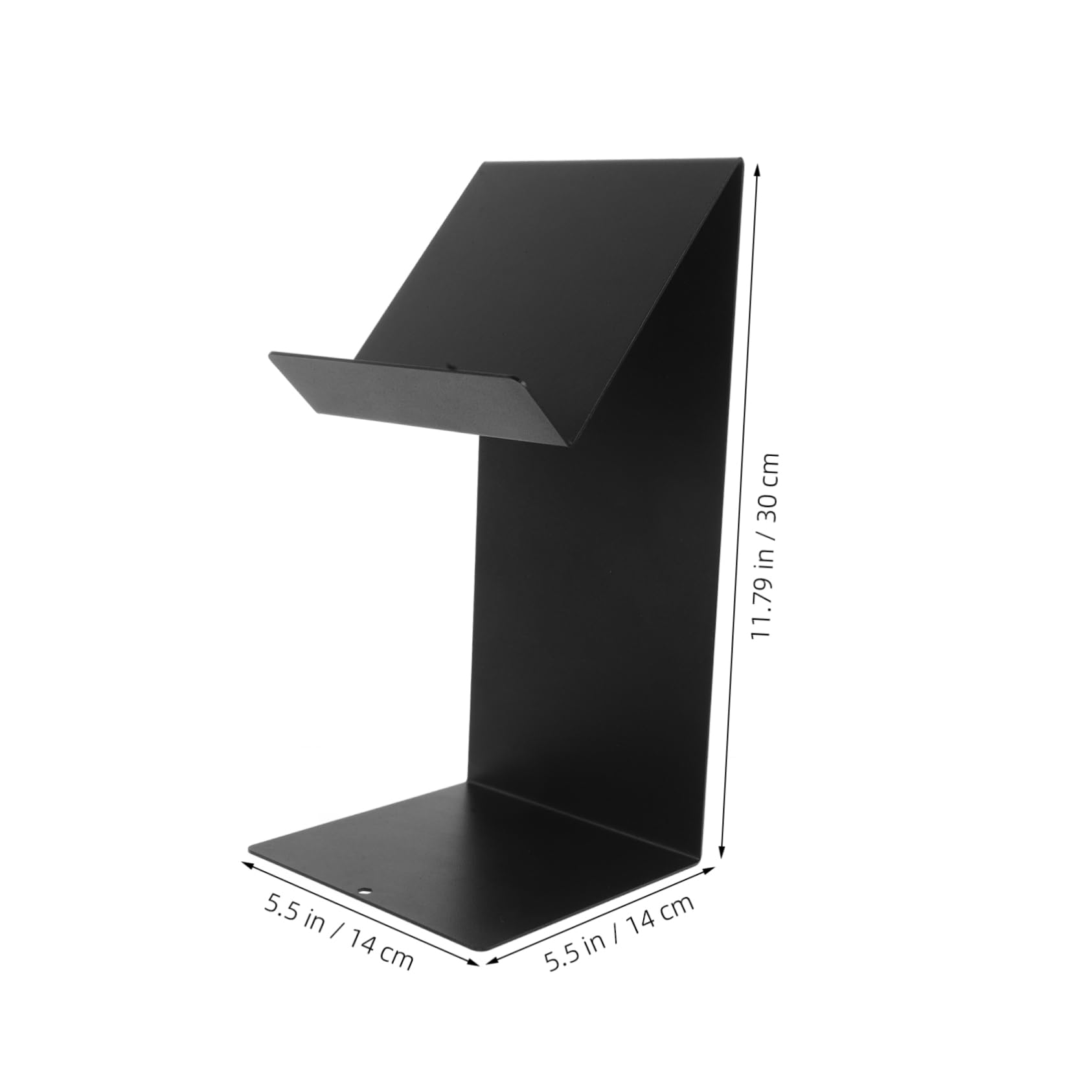 OUNONA Space-Saving Metal Book Display Stand Tall Book Holder Rack for Heavy Picture Frame Stand Flash Card Holder Easel Iron Literature Desktop Organizer