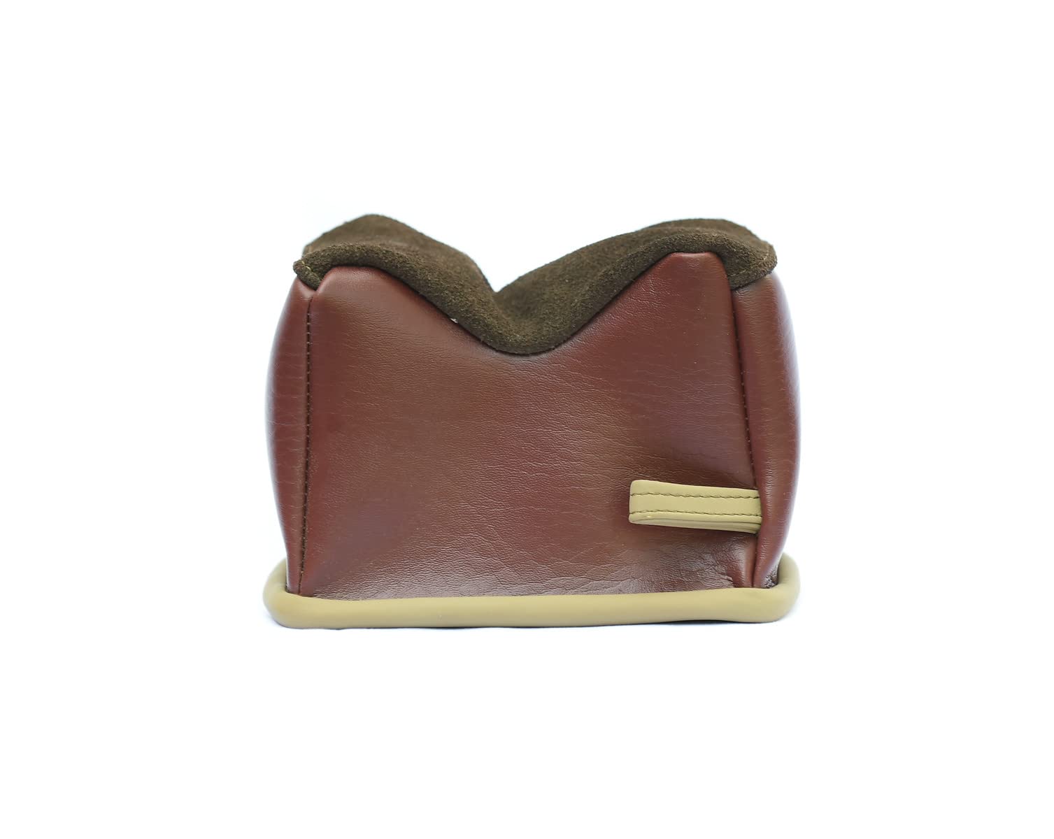 BenchMaster Rifle Bench Bag Rest, All Leather, Shooting Sand Bag, Gun Sighting, Weather Resistant, Hand Double Stitched, Multiple Sizes