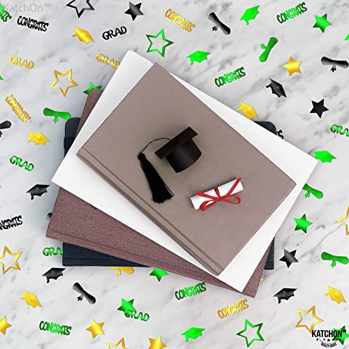 Image of Graduation Decorations 2026 | Congrats Grad Confetti 2026 - Pack Of 1000 | Graduation Confetti class of 2026, Green And Gold | 2026 Graduation Table Decorations, Katchon