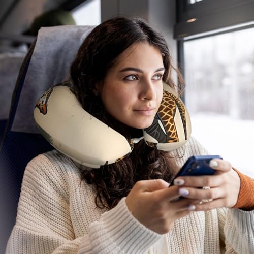 Almohada de espuma viscoelástica con diseño en U negra miniatura 6