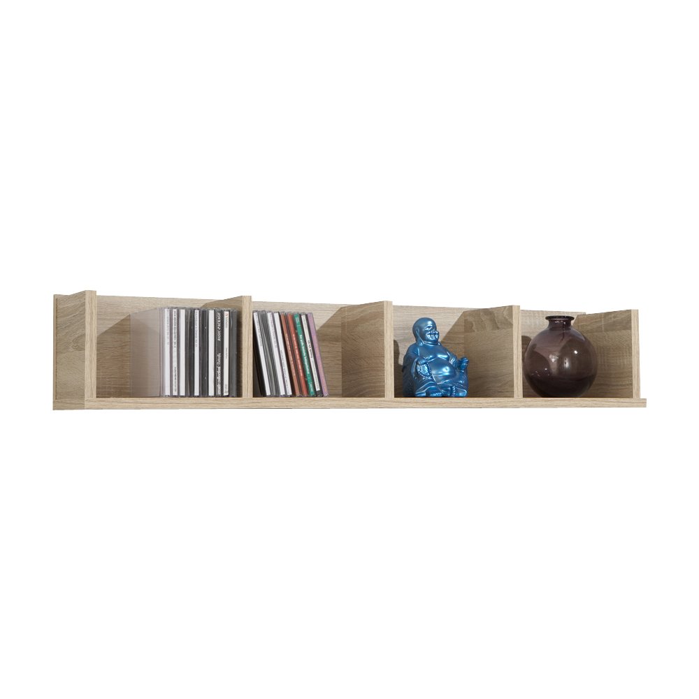 FMD furniture Wandregal, Holz, Eiche, 92 x 17 x 17 cm, 206-004E