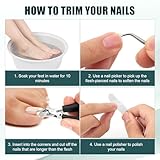 lasuroa 3pcs Eagle Beak Nail Clipper Set, Stainless Steel Slanted Nail Cutter File Wide Jaw Opening Anti-Splash Fingernail Ingrown Trimmer Chiropody Podiatry Tool for Women Men Toenails Thick Toe - Image 5