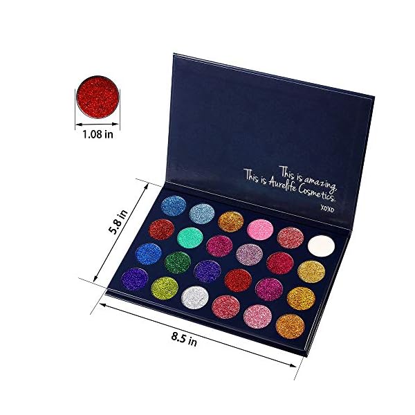 Aolailiya-24-Color-Pressed-Glitter-Eyeshadow-Palette-Mineral-Ultra-Shimmer-Makeup-Palette-Eye-Shadow-Powder-Long-Lasting-Waterproof Aolailiya 24 Color Pressed Glitter Eyeshadow Palette - Mineral Ultra Shimmer Makeup Palette Eye Shadow Powder Long Lasting Waterproof
