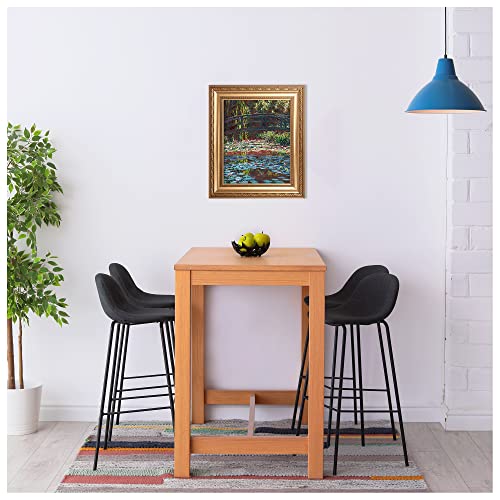 Water Lily Pond 1900 by Claude Monet Framed Size:26x22 inches,Image Size:20x16 inches World Classic Reproductions For HomeDecor,Wide Gold Frame - Image 6