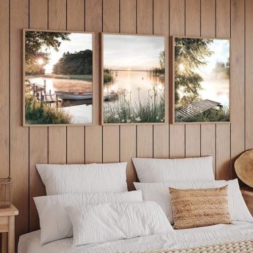 Lienzos rústicos de calidad premium con marco interno de madera 2