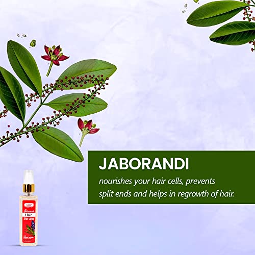Image of Sunny Herbals Hair Serum Enriched With Jaborandi & Basil & Essential Oils To Prevent Hair Loss, Promotes Fuller Hair And Rejuvenates Scalp | Excellent Potion To Nourish Hair 100ml(Pack of 1)