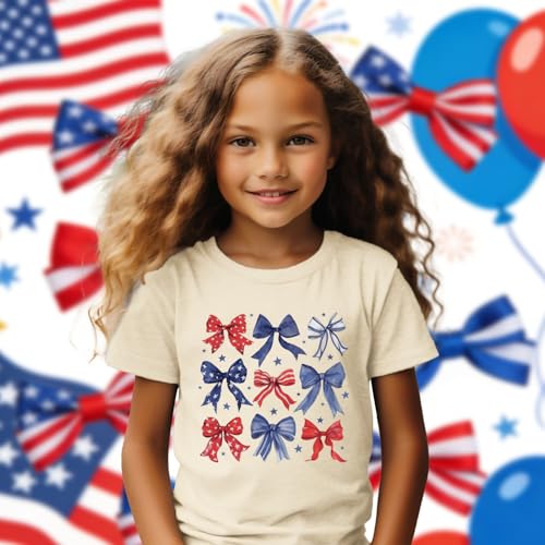 Image of 4th of July Shirts Toddler Boys Girls American Flag USA T-Shirt Kids Patriotic Tee Tops