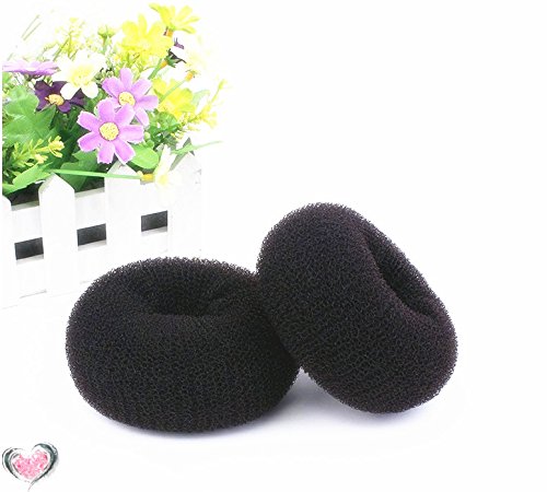Haar-Donut Extra Large 10 Cm – Dutt-Ring Für Voluminöse Frisuren, Hellbraun, Aus Nylon