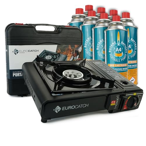Campo Libre.® ENZO Camping Kooktoestel – Voor Camping Gasstel of Noodpakket. Duurzame Stainless Steel Pan met ProCore‑Technologie, Inductiegeschikte Outdoor Pannenset, Compact Stapelbaar, L 6-delig