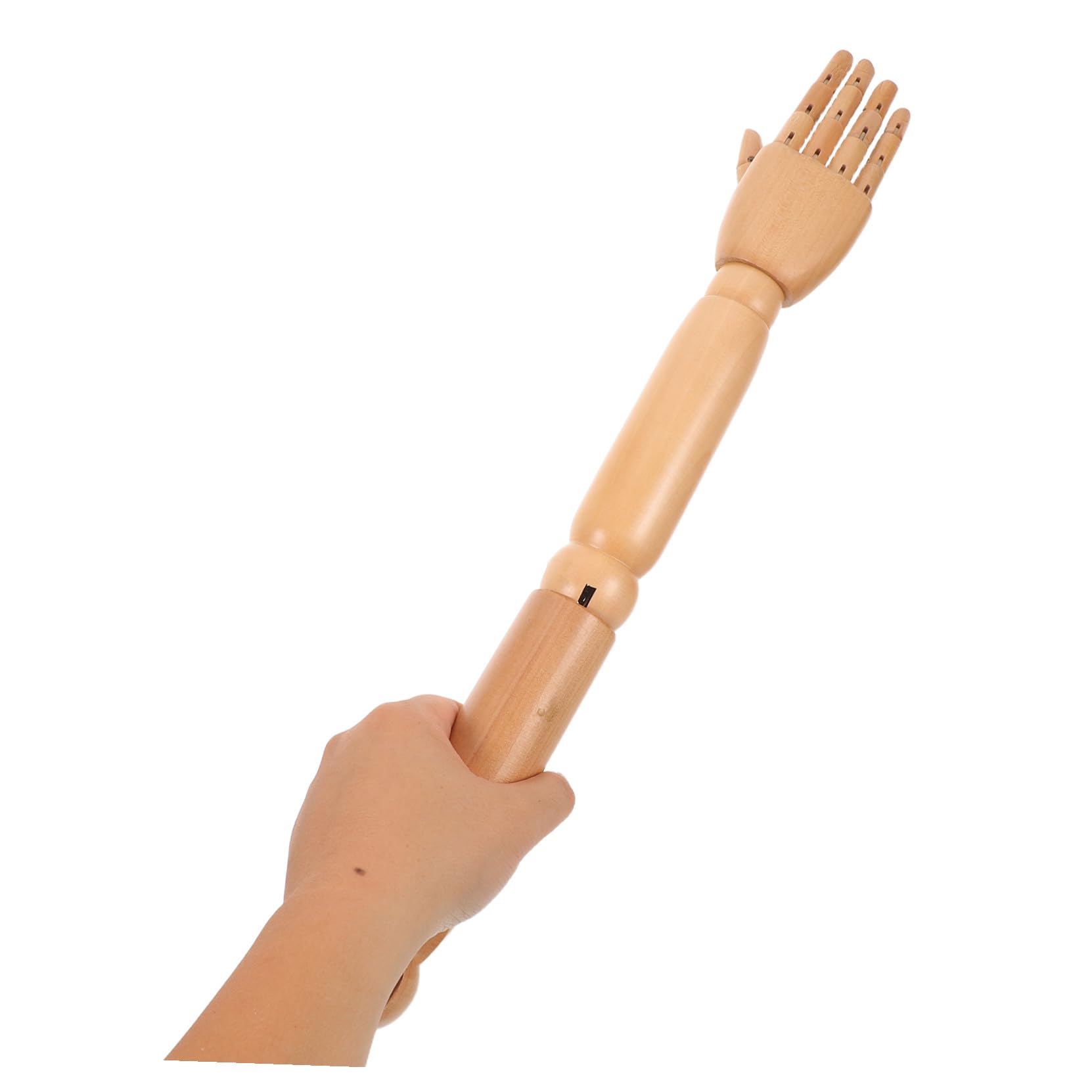 Veemoon Brazo Articulado de Madera Khaki para Maniquí y Títeres | Pieza de Repuesto, Articulaciones Móviles, Superficie Lisa para Exhibiciones y Proyectos Artísticos