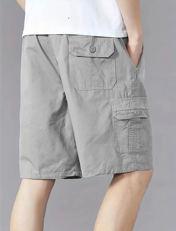 Image of Amazon Brand - INKAST Men Casual Cotton Shorts with Multiple Pockets Comfortable Breathable Fabric Stylish & Durable Design