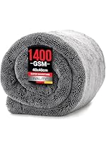 Ivality® Auto Trockentuch Klein 40x40 cm – 1400 GSM Ultra Saugstarke Mikrofasertücher für Autopflege und Motorrad, Fusselfreies, Lack-schonendes Twisted Towel Microfasertuch
