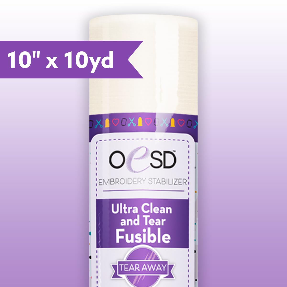 OESD Ultra Clean and Tear Fusible Embroidery Stabilizer 10