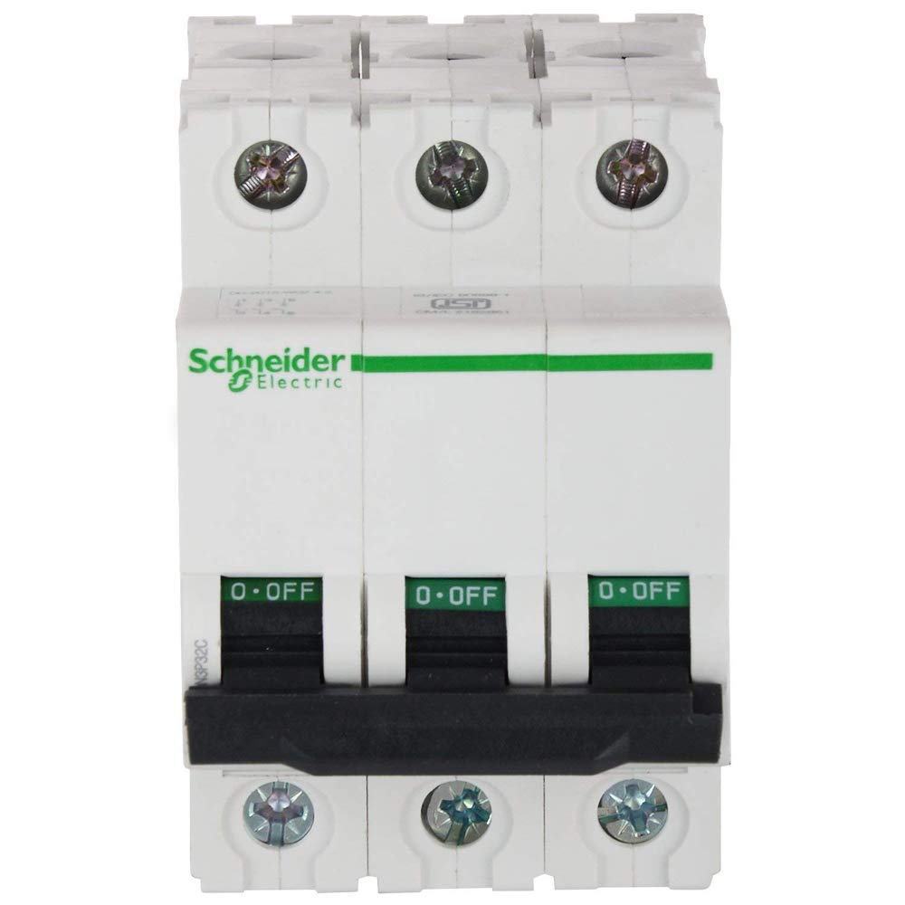Schneider A9N3P63C 3Pole C-Curve 63-Amp MCB (White)-picture-14