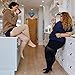 ABSOLUTE SUPPORT Extra Wide Womens Compression Pantyhose 20-30mmHg for Circulation - Open Toe Graduated Support Hose for Post Surgery Recovery, Lymphedema, Swelling - Black, 2X-Large - A214BL5