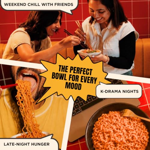 Image of Gimi Michi | Veggie Trio Box | Korean Kimchi, Spicy & Crazzy Cheesyyy, 2 of Each | Authentic Ramen Noodles | Real Flavours | Perfect for Seoul Style Food Lovers | 6 Pack Combo