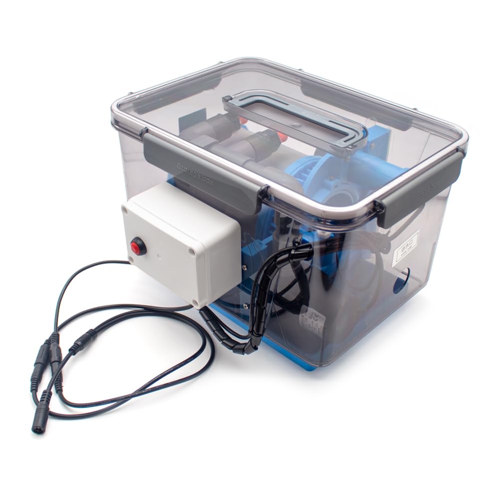 Filtro a Controlavaggio Automatico 110-220 V, Microfiltro a Tamburo Rotante per Laghetti e Acquari, Rete in Acciaio Inox a 200 Mesh