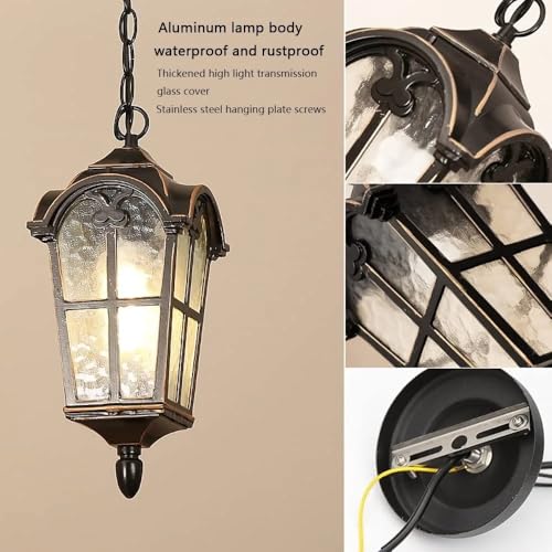 Lanterne Suspendue Cour Anti Éblouissement Style Rétro