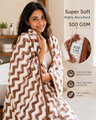 Image of Kiyro Microfiber Bath Towel 1Pc 70x140cm Multi Colour ! Ultra Absorbent Super Soft & Lightweight Quick Drying for Men & Women Daily Use for Unisex.