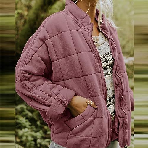 Women's Quilted Zip-Up Jackets
