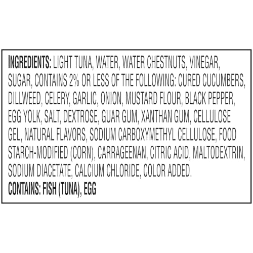 Image of StarKist Tuna Creations Dill Pickle Tuna Salad, 3oz Pouch, 24-Pack | 12g Protein Per Serving, Wild Caught Shelf Stable Seafood, Gluten Free, Soy Free, No Draining, Ready to Eat for Salads