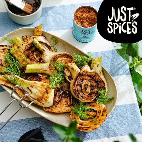 Just Spices Grill Geschenkbox I Geschenkset mit 3 Gewürzdosen I Grill-Marinaden & Rubs für Fleisch, Fisch, Gemüse