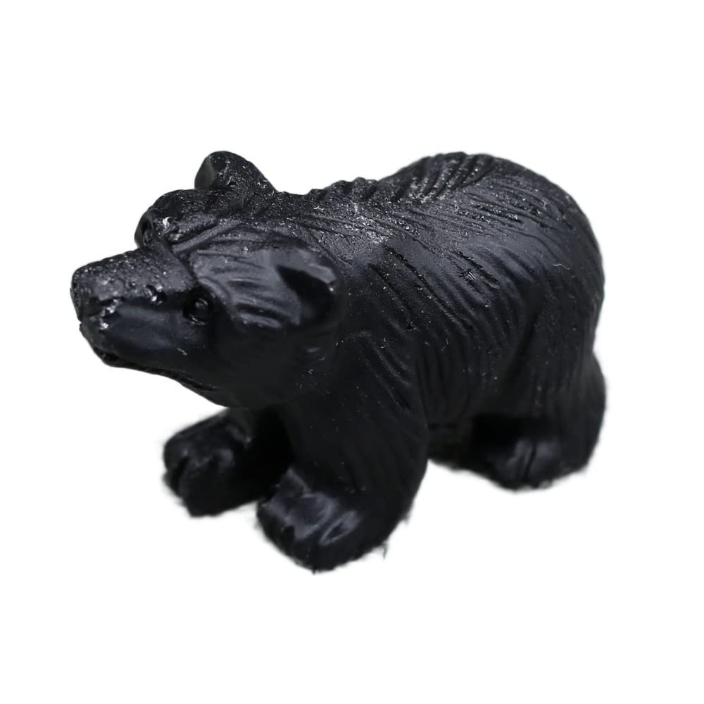 本水晶　熊　石　石製　石彫　石彫り　置物 Amazon.co.jp: クマの置物像天然クリスタル石彫刻工芸品