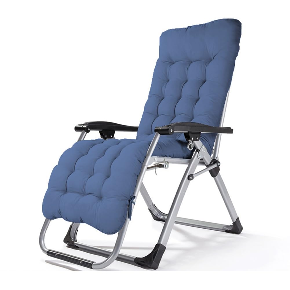 Fauteuil inclinable gravité zéro pliable en acier avec coussins