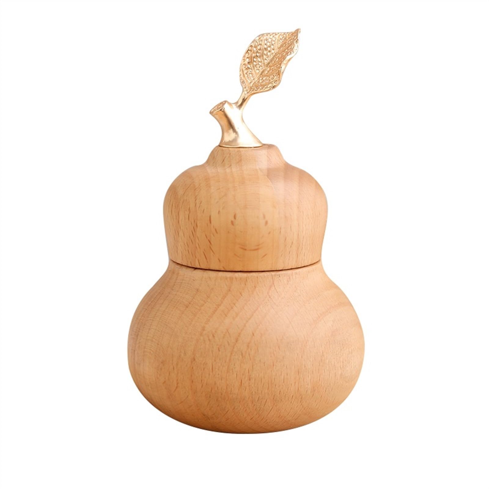 AYCDL Toothpick Dispenser Solid wood toothpick box household living room toothpick container restaurant creative gourd toothpick jar Toothpick Holder,A