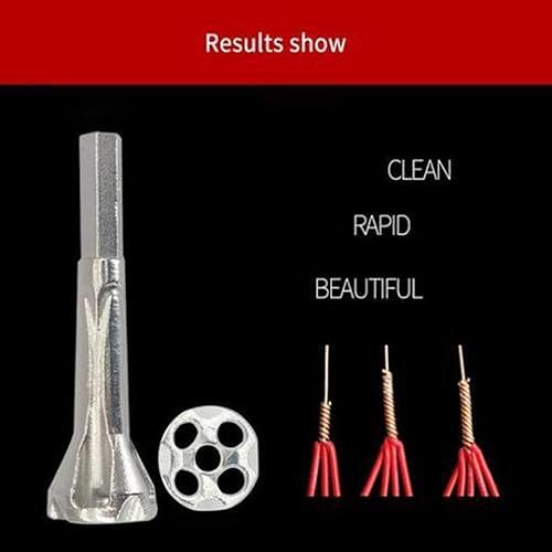 Miniatura 2 de Conector universal 2.5-4 Square Cable de broca eléctrica, herramienta de torsión de alambre, pelacables y tornador para uso con destornilladores de