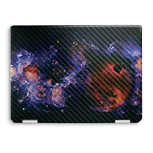 Image of MightySkins Carbon Fiber Skin Compatible with HP Spectre x360 14 inch (2022) Full Wrap Kit - Andromeda | Protective, Durable Textured Carbon Fiber Finish | Easy to Apply | Made in The USA